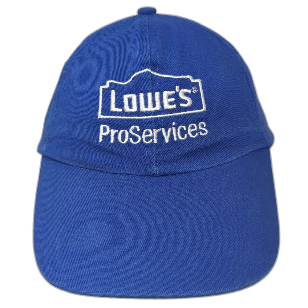 Lowe's ProServices Baseball Cap Blue OS Embroidered Adjustable Strapback Hat